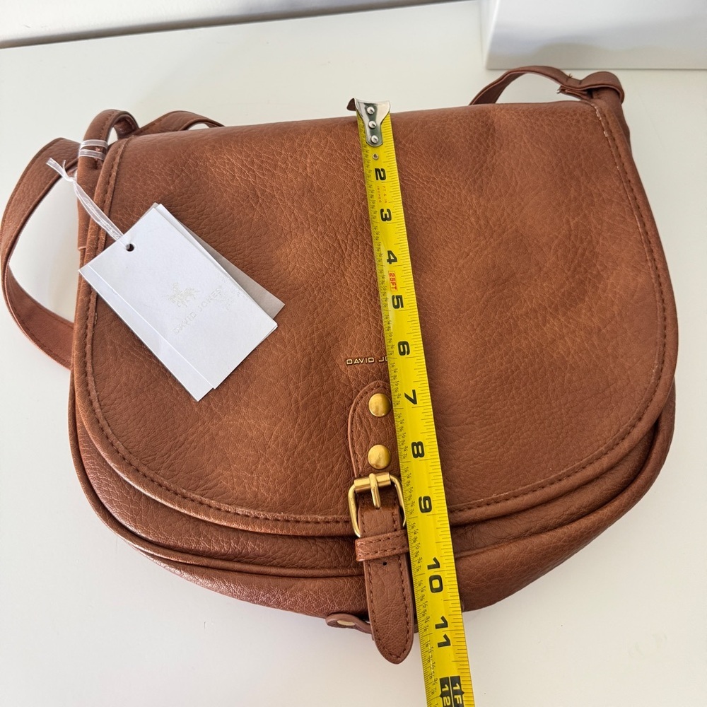 NWT David Jones large crossbody bag brown - Picture 12 of 12